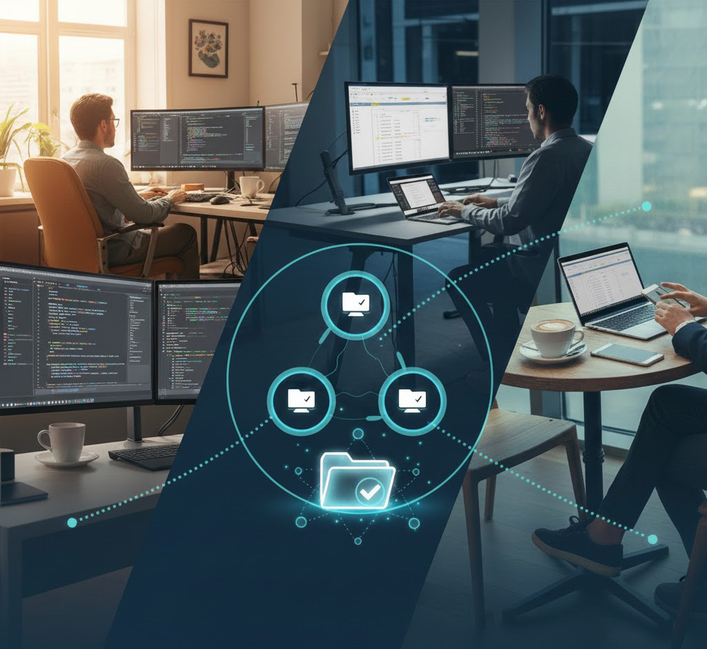 File Sync Architecture - Multiple devices syncing files